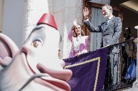 Spanish Royal Couple Visits Gandia - Spain