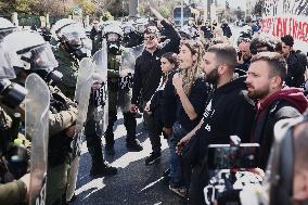 Rally Against University Reform In Greece