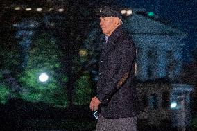 US President Joe Biden returns to the White House from Saginaw, Michigan