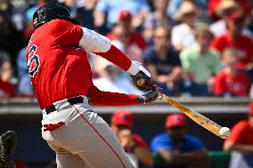 MLB: Spring Training-Boston Red Sox  At Philadelphia Phillies