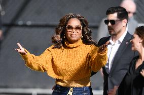 Oprah Winfrey At Jimmy Kimmel Live - LA