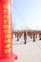 A Send-off Ceremony For New Recruits in Lianyungang