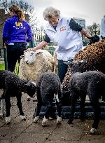 Princess Beatrix Working On A City Farm - Utrecht