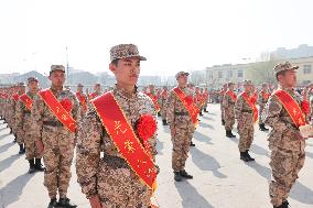 A Send-off Ceremony For New Recruits in Lianyungang