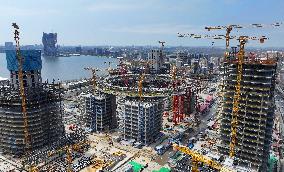 Dishui Lake Financial Bay Construction in Shanghai
