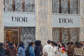 A Dior Store in Shanghai