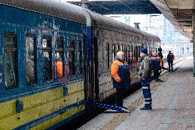 Medical evacuation train presented in Kyiv