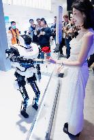 Haier' AI Humanoid Home Robots Performance at AWE2024 in Shanghai