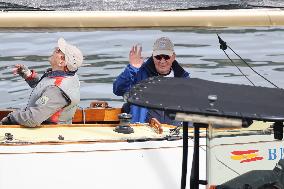King Juan Carlos Goes Sailing - Sanxenxo