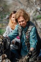 Queen Sofia At 1M2 For Rivers, Lakes And Reservoirs' Campaign- Madrid