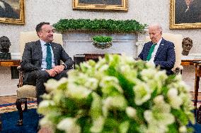 DC: U.S. President Joe Biden meets with Ireland's Taoiseach Leo Varadkar