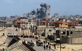 Israeli Airstrike In Gaza, Palestine