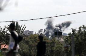 Israeli Airstrike In Gaza, Palestine