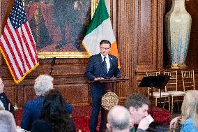 DC: U.S. President Joe Biden attends Friends of Ireland Luncheon with Taoiseach Leo Varadkar at the Capitol