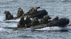 GSDF-U.S. Marines joint drill in southwestern Japan