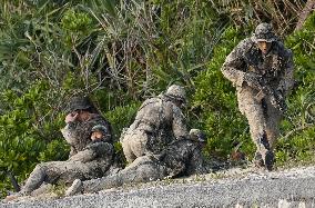 GSDF-U.S. Marines joint drills in southwestern Japan