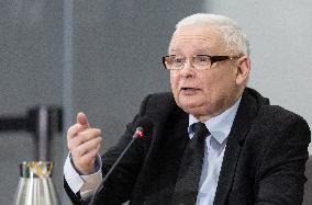 Jarosław Kaczynski In Front Of The Parliamentary Committee Investigating The Alleged Use Of Pegasus