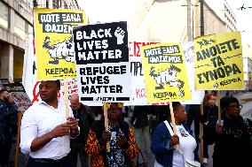 Protest Ahead Of International Day For The Elimination Of Racial Discrimination In Athens, Greece