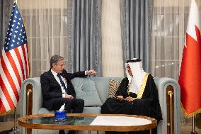 Crown Prince And Blinken Discuss Gaza Ceasefire - Bahrain