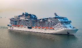The World's Largest MSC Bellissima Launched Maiden Voyage in Shanghai