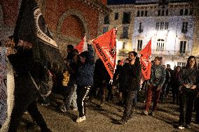Demonstration In Barcelona In Solidarity With Adrian Sas, Accused Of El Procés.