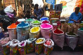 Holi Festival Preparation In Kolkata, India