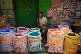 Holi Festival Preparation In Kolkata, India