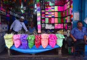 Holi Festival Preparation In Kolkata, India