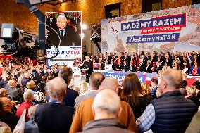Election Campaign Of Law And Justice Political Party In Krakokw, Poland