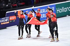 (SP)THE NETHERLANDS-ROTTERDAM-ISU-WORLD SHORT TRACK SPEED SKATING CHAMPIONSHIPS-MIXED TEAM RELAY