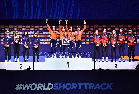 (SP)THE NETHERLANDS-ROTTERDAM-ISU-WORLD SHORT TRACK SPEED SKATING CHAMPIONSHIPS-WOMEN'S 3000M RELAY