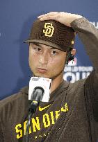 Baseball: Padres pitcher Yu Darvish