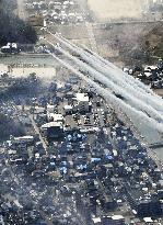 Blue Impulse flies over quake-hit Ishikawa