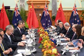 NEW ZEALAND-WELLINGTON-CHINA-WANG YI-MEETING