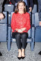 Queen Letizia At Mutua Madrilena Foundation - Madrid