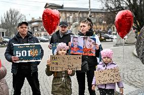 Two Hearts in Captivity action held in Zaporizhzhia