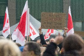 Barmer Health Insurance Workers Go On Strike In Wuppertal