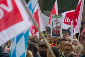 Barmer Health Insurance Workers Go On Strike In Wuppertal
