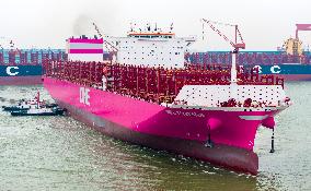 Super-large Container Ship Delivery in Suzhou
