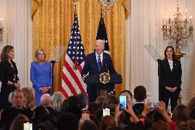 White House Women's History Month Reception And Legislation Signing