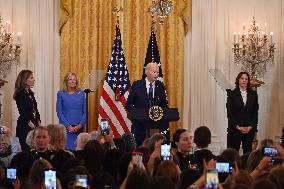 White House Women's History Month Reception And Legislation Signing