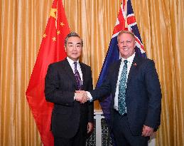 NEW ZEALAND-WELLINGTON-CHINA-WANG YI-TRADE MINISTER-MEETING