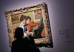Milan,Italy Cézanne/Renoir exhibition presentation Palazzo Reale