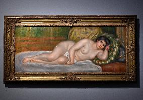 Milan,Italy Cézanne/Renoir exhibition presentation Palazzo Reale