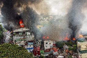 THE PHILIPPINES-QUEZON CITY-FIRE