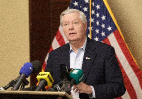 Press briefing by US Senator Lindsey Graham in Kyiv