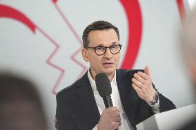 Opposition Government Press Conference Ahead Of Local Elections In Warsaw