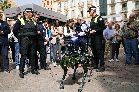 Local Police Presents A Quadruped Robot In Malaga
