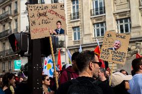 Public Sector Workers Demonstrate - Paris