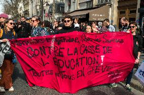 Public Sector Workers Demonstrate - Paris